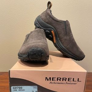 Merrell dark brown Womens slip on
